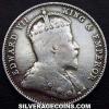 Edward VII Straits Settlements Silver 20 Cents (Obverse)