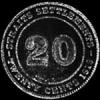 George V Straits Settlements Silver 20 Cents (Reverse)