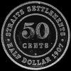 Edward VII Straits Settlements Silver 50 Cents (Reverse)