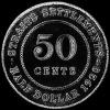 George V Straits Settlements Silver 50 Cents (Reverse)