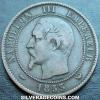 Napoleon III French Bronze 10 Centimes (Obverse)