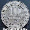 Leopold II Belgian 10 Cents (French) (Reverse)