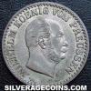 Silbergroschen de Vellón Prusiano de Guillermo I (Anverso)