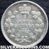 Edward VII Canadian Silver 5 cents (Reverse)