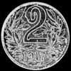 Karl I Austrian 2 Heller (Reverse)