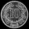 Karl I Austrian 10 Heller (Reverse)