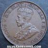 George V Australian Bronze Half Penny (Obverse)