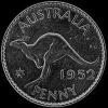 George VI Australian Bronze Penny (Reverse)