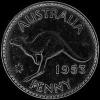 Elizabeth II Australian Bronze Penny (Reverse)