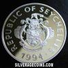 Elizabeth II Seychellois Silver 25 Rupees (Queen Mother) (Obverse)