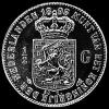 Wilhelmina I Dutch Silver Half Guilder (Reverse)