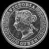 Victoria Ceylon Silver 10 Cents (Obverse)
