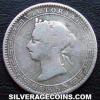 Victoria Ceylon Silver 25 Cents (Obverse)