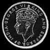 George VI Ceylon Silver 10 Cents (Obverse)