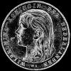 Wilhelmina I Dutch Silver Guilder (long hair) (Obverse)