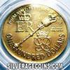 Elizabeth II Bermudian Gold 100 Dollars (Royal Visit) (Reverse)