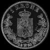 Oscar II Norwegian Silver Krone (Reverse)