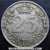 Alfonso XIII Spanish 25 Cents (Reverse)