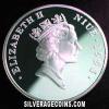 Elizabeth II Niuean Silver 20 Dollars (40th anniversary) (Obverse)