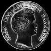 Otto Greek Silver Quarter Drachma (young head right) (Obverse)