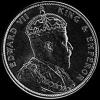 Edward VII Hong Kong Silver 50 Cents (Obverse)