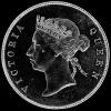 Victoria Hong Kong Silver 50 Cents (Obverse)