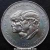 Elizabeth II British 25 New Pence (Diana and Charles) (Reverse)
