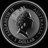 Elizabeth II Australian Dollar 1 Ounce Silver Kookaburra (Obverse)