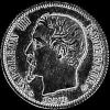 Napoleon III French Silver 50 Centimes (.900) (Obverse)