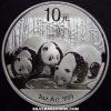 Chinese 10 Yuan 1 Ounce Silver Panda (Reverse)