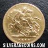 Victoria British Gold "Widow Head" Half Sovereign (Reverse)