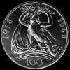 Czechoslovak Silver 100 Korun (Independence) (Reverse)