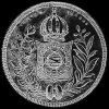 Pedro II Brazilian Silver 400 Reis (Reverse)