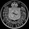 Pedro II Brazilian Silver 2000 Reis (Reverse)