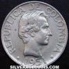 Colombian Silver 20 Centavos (Obverse)