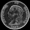 Colombian Silver 5 Decimos (Greek profile) (Obverse)