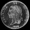 Colombian Silver 5 Decimos (long neck) (Obverse)