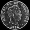 Colombian Silver 50 Centavos (Obverse)