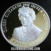 Elizabeth II Ascension Islands Silver 50 Pence (Queen Mother) (Reverse)