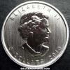 Elizabeth II Canadian 5 Dollars 1 Ounce Silver (Antelope) (Obverse)