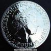 Elizabeth II 2 Pounds 1 Ounce Silver Britannia (Obverse)
