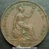 Victoria British "Young Head" Penny (Reverse)