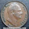 William IV British Farthing (Obverse)