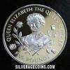 Elizabeth II Guernsey Silver 5 Pounds (Queen Mother) (Reverse)
