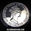 Elizabeth II Turks and Caicos 20 Crowns Silver (D Day: Bradley) (Obverse)