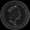 Elizabeth II British 100 Pounds 1 Ounce Gold Britannia (Obverse)