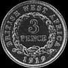 George V British West Africa Silver 3 Pence (Reverse)