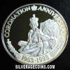 Elizabeth II Turks and Caicos 20 Crowns Silver (Coronation Anniversary) (Reverse)