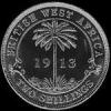 George V British West Africa Silver 2 Shillings (Reverse)