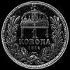 Franz Joseph I Hungarian Silver Korona (Reverse)